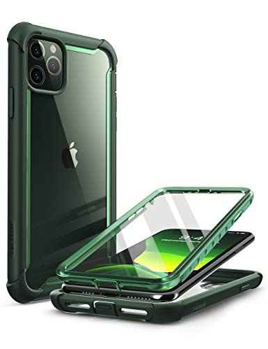 i-Blason Ares - Carcasa para iPhone 11 Pro MAX 2019, Doble Capa, Resistente y Transparente, Protector de Pantalla Integrado, Color Verde