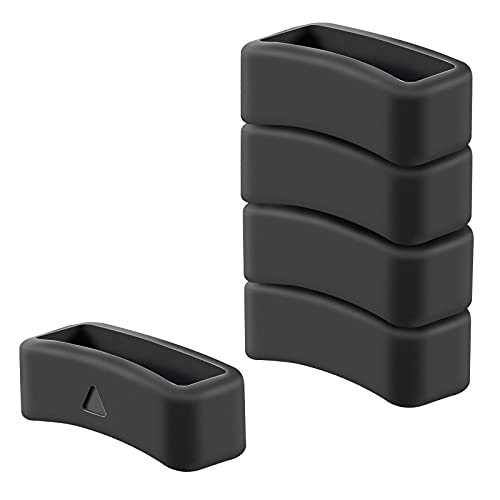 ibasenice Repuesto Silicona Anillo de Cierre para Garmin Forerunner 235-5PCS Anillo de Banda de Seguridad Anillo de Banda Estable Hebilla de posicionamiento del Anillo móvil (22mm)