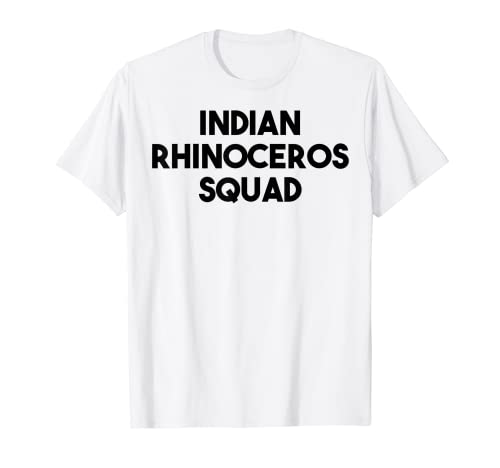 India rinoceronte amante divertido - indio rinoceronte Squad Camiseta