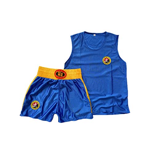 Inlefen Niños Sanda Clothing Boys & Girls Adult Set de Boxeo Pantalones Cortos de Boxeo Muay Thai Clothing Artes Marciales Entrenamiento Wear Sportswear