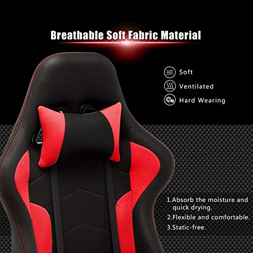 IntimaTe WM Heart Silla Gaming Tela, Oficina Silla Computadora, Ergonómica 360° Giratorio Altura Ajustable Alto Respaldo Reclinable