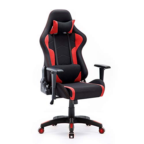 IntimaTe WM Heart Silla Gaming Tela, Oficina Silla Computadora, Ergonómica 360° Giratorio Altura Ajustable Alto Respaldo Reclinable