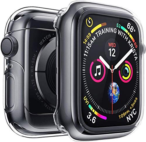 ivoler [2 Unidades] Funda para Apple Watch 42mm Series 3/2, Protector de Pantalla para iWatch Serie 3/2 42mm, Carcasa de Apple Watch Series 3/ Serie 2 (42mm) - Transparente