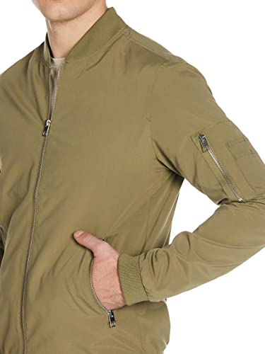 Jack & Jones Jjerush Bomber Noos Chaqueta, Verde Oscuro, XXL para Hombre