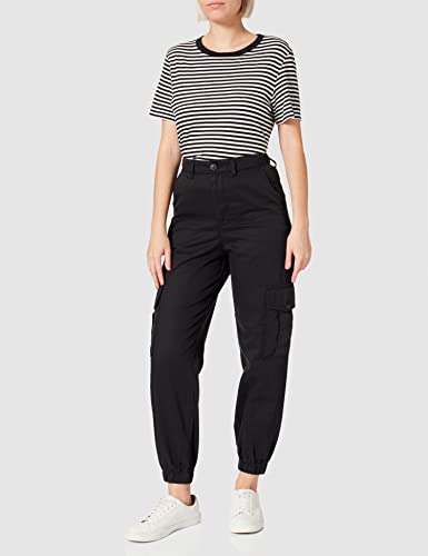 Jack & Jones JJXX JXHOLLY Relaxed HW Cargo Pant Noos Pantalones Tipo, Black, L/34 De Las Mujeres