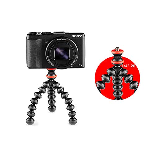 JOBY GorillaPod - Kit Básico Trípode Mini Flexible con Pinza Universal para Smartphone, Adaptador GoPro y Adaptador de Antorcha, Peso hasta 325 g, JB01571-BWW