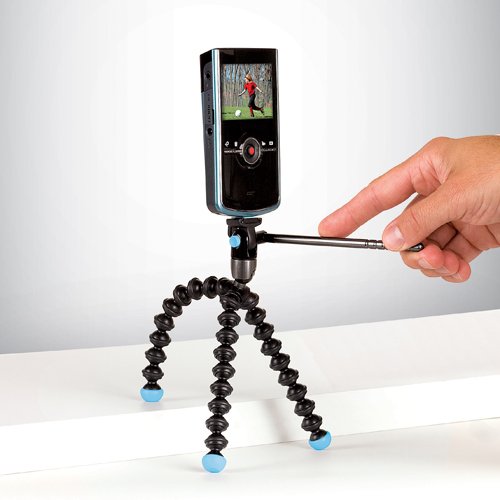 Joby Gorillapod Video - Trípode portátil para Smartphones (ABS, 360°), Color Negro y Azul Claro