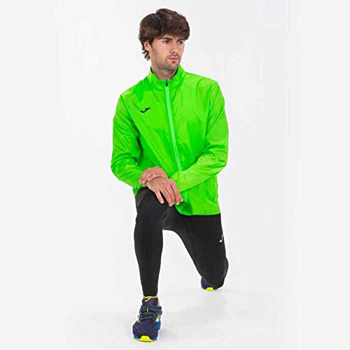 Joma Elite VII Cortavientos, Hombre, Verde Fluor, 2XL