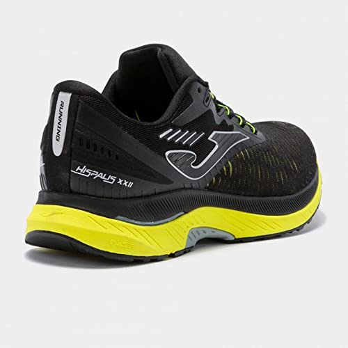 Joma Serie hispalis, Zapatillas de Atletismo Hombre, Negro-Amarillo Fluor, 43 EU