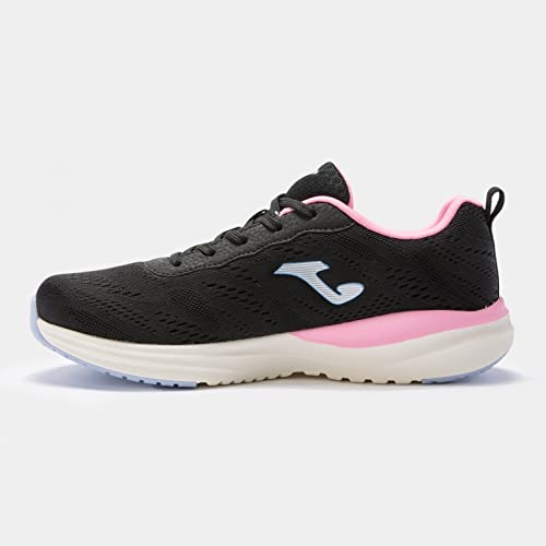 Joma Serie Venus Lady, Zapatillas Deportivas Mujer, Negro-Rosa, 38 EU