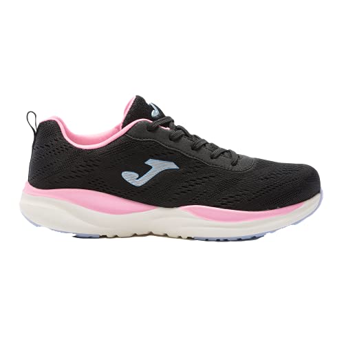 Joma Serie Venus Lady, Zapatillas Deportivas Mujer, Negro-Rosa, 38 EU