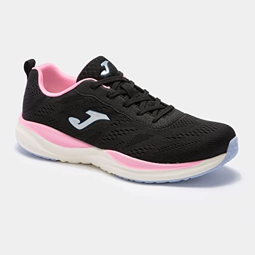 Joma Serie Venus Lady, Zapatillas Deportivas Mujer, Negro-Rosa, 38 EU