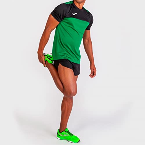 Joma Winner Camisetas Equip. M/C, Hombre, Verde Negro, L