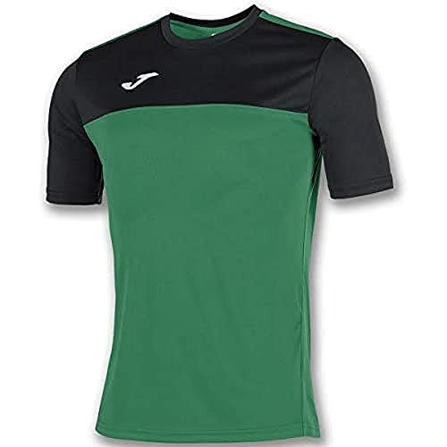 Joma Winner Camisetas Equip. M/C, Hombre, Verde Negro, L