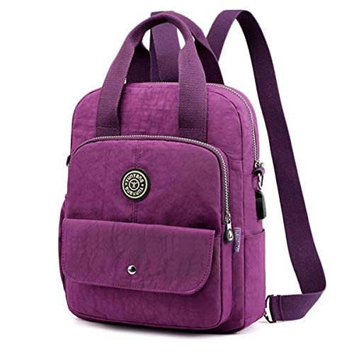 JOSEKO Bolsos Mochila Bolso Bandolera Niña para Mujer de Nylon Impermeable, Estilo Deportivo Bolsa Mensajero al Hombro Bolsa de Viaje Bolsos Deportivos Mujer