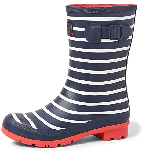 Joules Molly Welly, Botas de Agua para Mujer, Blau (French Navy Stripes Fnavstp), 40/41 EU