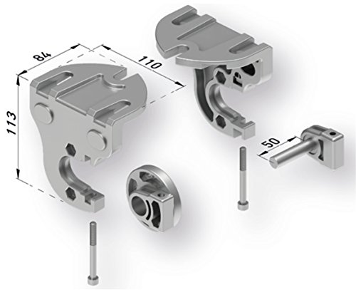 Juego Soportes para toldos de fundición de Aluminio