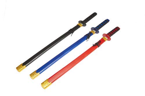 Juguetutto - Katana Decorada - Azul - Juguete de Madera