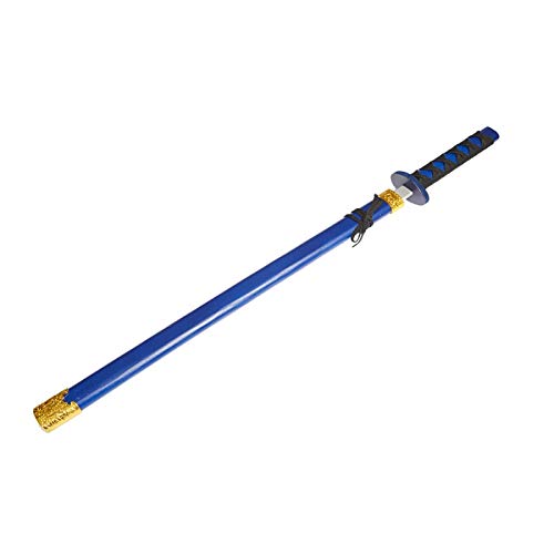 Juguetutto - Katana Decorada - Azul - Juguete de Madera