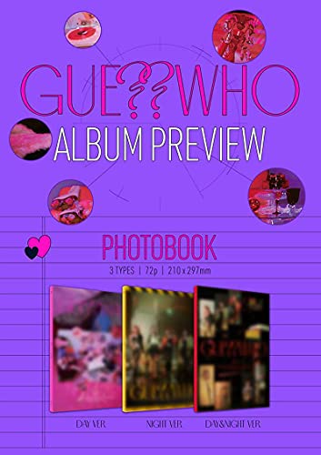 JYP Ent ITZY Guess Who Mini Album [Day&Night Version] CD+Photobook+Photocards+Postcard Set+Hidden Card+Mini Folding Poster+Sticker Pack+Newspaper+(Extra ITZY 6 Photocards+Pocket Mirror)