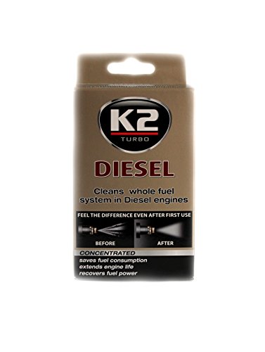 K2 - Aditivo concentrado para limpiar los inyectores y el sistema de carburante para disminuir las emisiones, para motores diésel, 50 ml