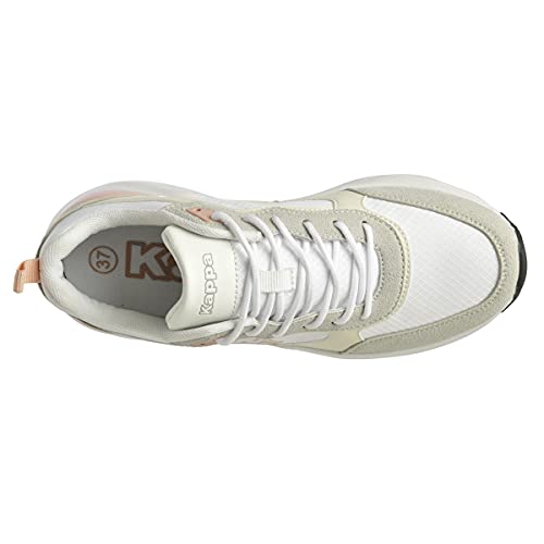 Kappa BRADYNYW, Zapatillas Deportivas Mujer, Beige/Rosa, 39 EU