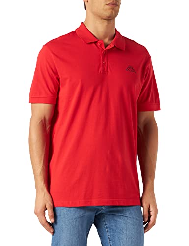 Kappa Camisa Pleot, Polo, para Hombre, Hombre, Polo, 303173, 540 Scarlet, XXXX-Large