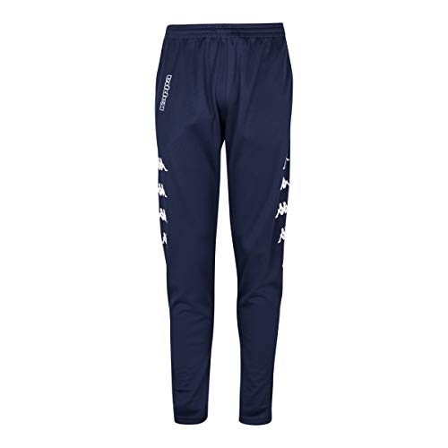 Kappa Pagino Pantalón Largo, Unisex, Azul Marino, 4XL