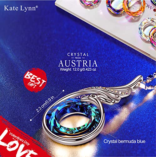 Kate Lynn Mujer Collares San Valentin Regalos Originales Collares Mujer Colgantes Cristales Joyería caja de joyería conjunto de joyas Regalo de Cumpleaños aniversario Esposa Regalos Dia de la Madre