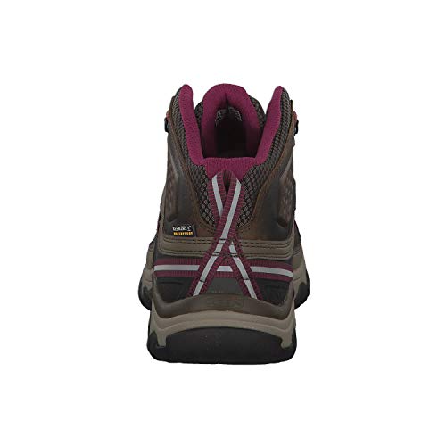 KEEN Targhee III Mid WP, Zapatillas de Trail Mujer, Beige Weiss Boysenberry 0, 35 EU