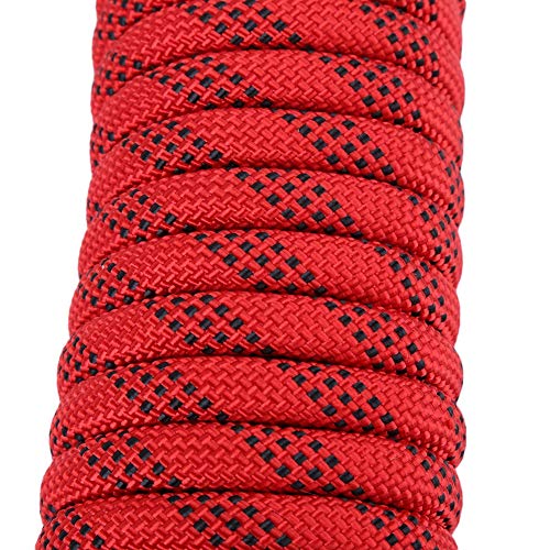 Keenso Paracord, cordón de 12 mm con mosquetón, Accesorio de Cuerda de Escalada(20m)