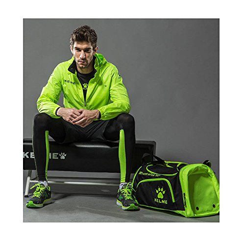 KELME Adult Windproof Jacket Chubasquero, Hombre, Neon Green, XL