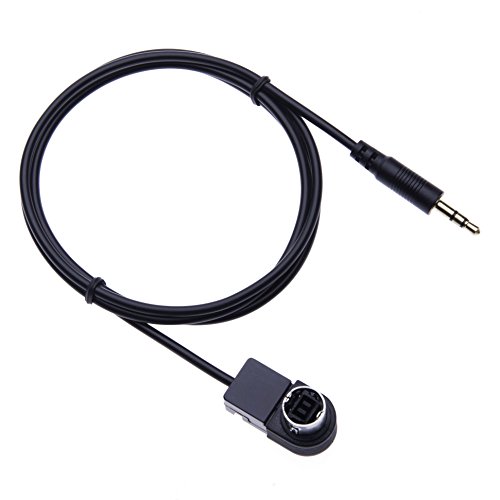 Keple AUX Cable de Entrada Adaptador Stereos Alpine AUX Jack 3,5 mm convertidor Compatible con Alpine/JVC estéreo CDA 7998r, 9535r, 9830r, 9831r, 9833r, 9847r, 9851r, 9853r, 9855r, 9812rb, 9854r