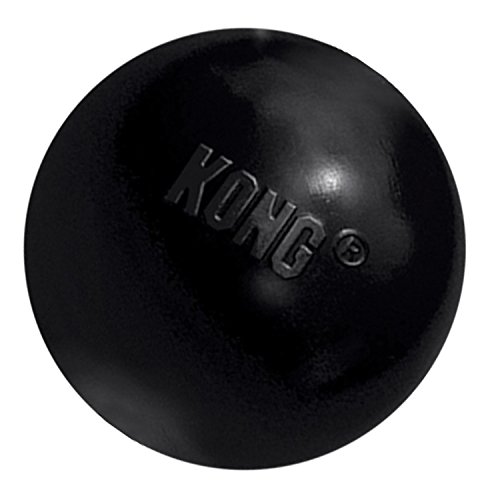 KONG - Extreme Ball - Juguete de caucho para mandíbulas potentes, negro - Para Perros Pequeños