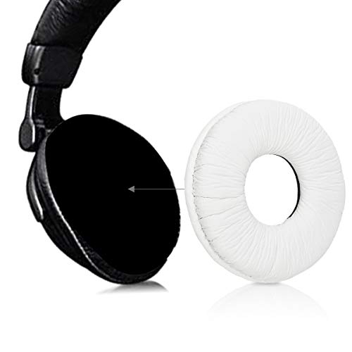 kwmobile Almohadillas compatibles con Sony MDR-V150 / V250 / V300-2X Almohadilla de Repuesto para Cascos y Auriculares en Cuero sintético