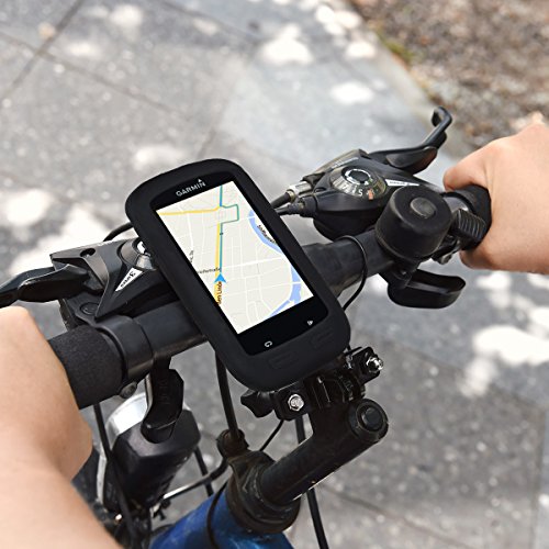 kwmobile Carcasa GPS Compatible con Garmin Edge 1000 / Explore 1000 - Funda de Silicona para navegdor de Bici - Negro