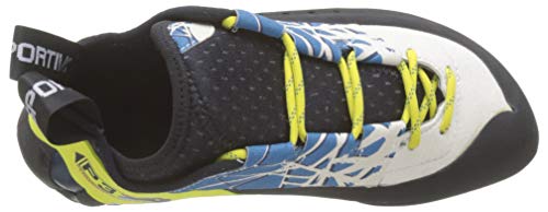 La Sportiva Kataki Zapatos de Escalada, Hombre, Multicolor (Ocean/Sulphur 000), 42.5 EU (8.5 UK)