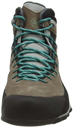 La Sportiva TX4 Mid Woman GTX, Botas de Senderismo Mujer, Multicolor (Taupe/Emerald 000), 36.5 EU