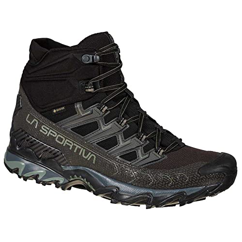 LA SPORTIVA Ultra Raptor II Mid GTX, Botas de Senderismo Hombre, Black/Clay, 42.5 EU