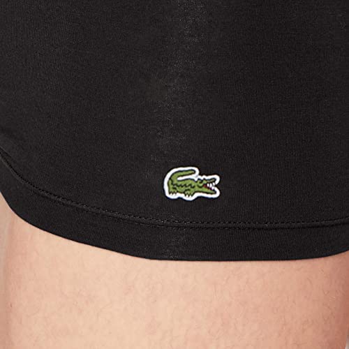 Lacoste 5H3389 Boxer Corto para Hombre, Noir, S (Pack de 3)