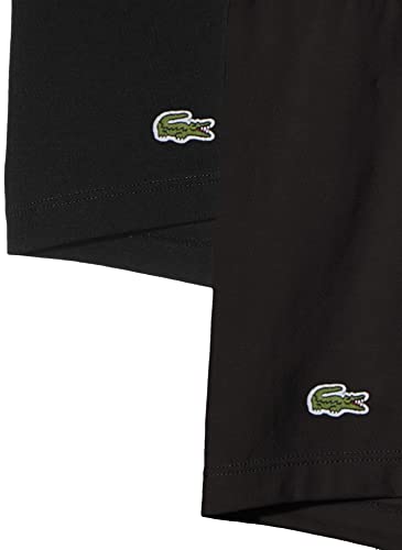 Lacoste 5H3389 Boxer Corto para Hombre, Noir, S (Pack de 3)