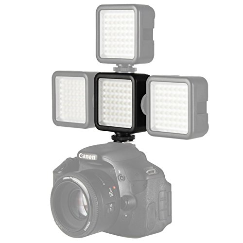 Lámpara de video Ulanzi Ultra Bright LED - LED 49 Lámpara de video regulable Ultra Bright Portable High Power Panel, luz LED para cámaras Canon, Nikon, Pentax, Panasonic, SONY, Samsung y Olympus Digit