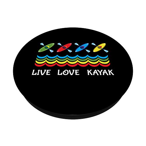 Leben Lieben Kayak Sport Paddle Natururlaub aventura PopSockets PopGrip Intercambiable