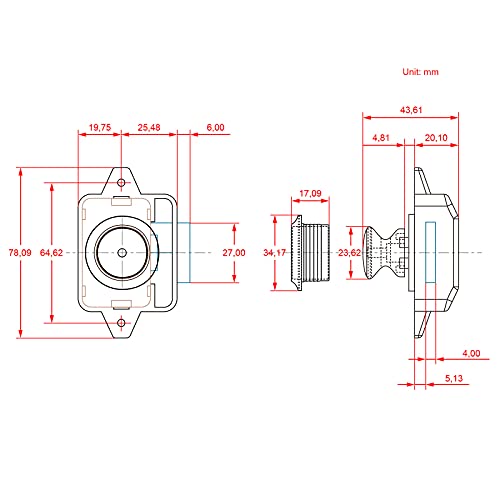 LESOLEIL Cerradura para Puerta de Armario - Botones de Presión para Puerta de Armario de coche para Coche de Caravana de Motor de Caravana Yacht Ship 10 Piezas