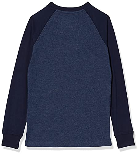 Levi's kids Lvb Long Slv Waffle tee Shirt Camiseta, Peacoat Heather, 5 Años para Niños