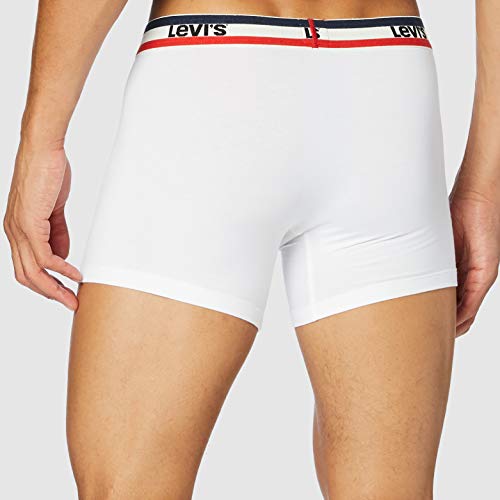 Levi's Sportswear-Calzoncillos bóxer para Hombre (6 Unidades), Azul, Rojo y Negro, L