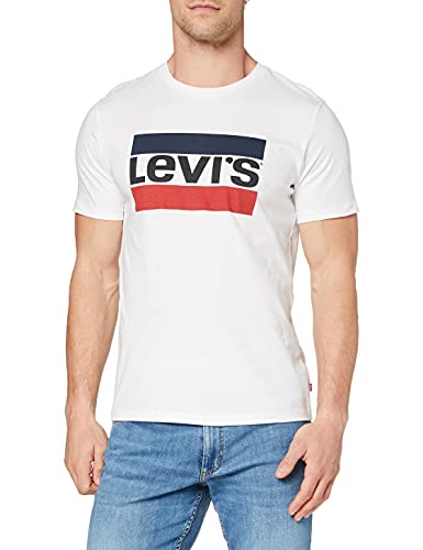 Levi's Sportswear Graphic Camiseta, Blanco (84 Logo White), XL para Hombre