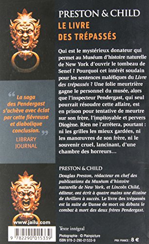 LIVRE DES TREPASSES, LE: Une enquête de l'inspecteur Pendergast (J'ai lu Thriller)