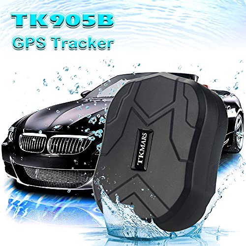 Localizador GPS para Coche 4G, TKMARS 150 Días en Espera GPS Tracker Rastreador GPS de App Libre Magnético a Prueba de Agua para Moto,Camión,Bicicleta Tiempo Real para Localización TK905B (10000mAH)