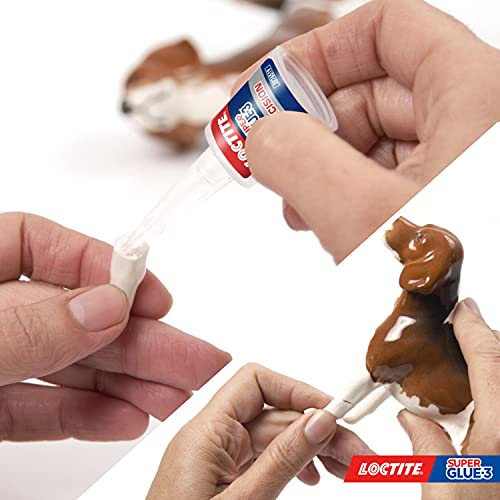 Loctite Super Glue-3 Precisión, pegamento transparente de máxima precisión, pegamento instantáneo triple resistente, adhesivo universal con goteo fácil de regular, 1x5 g